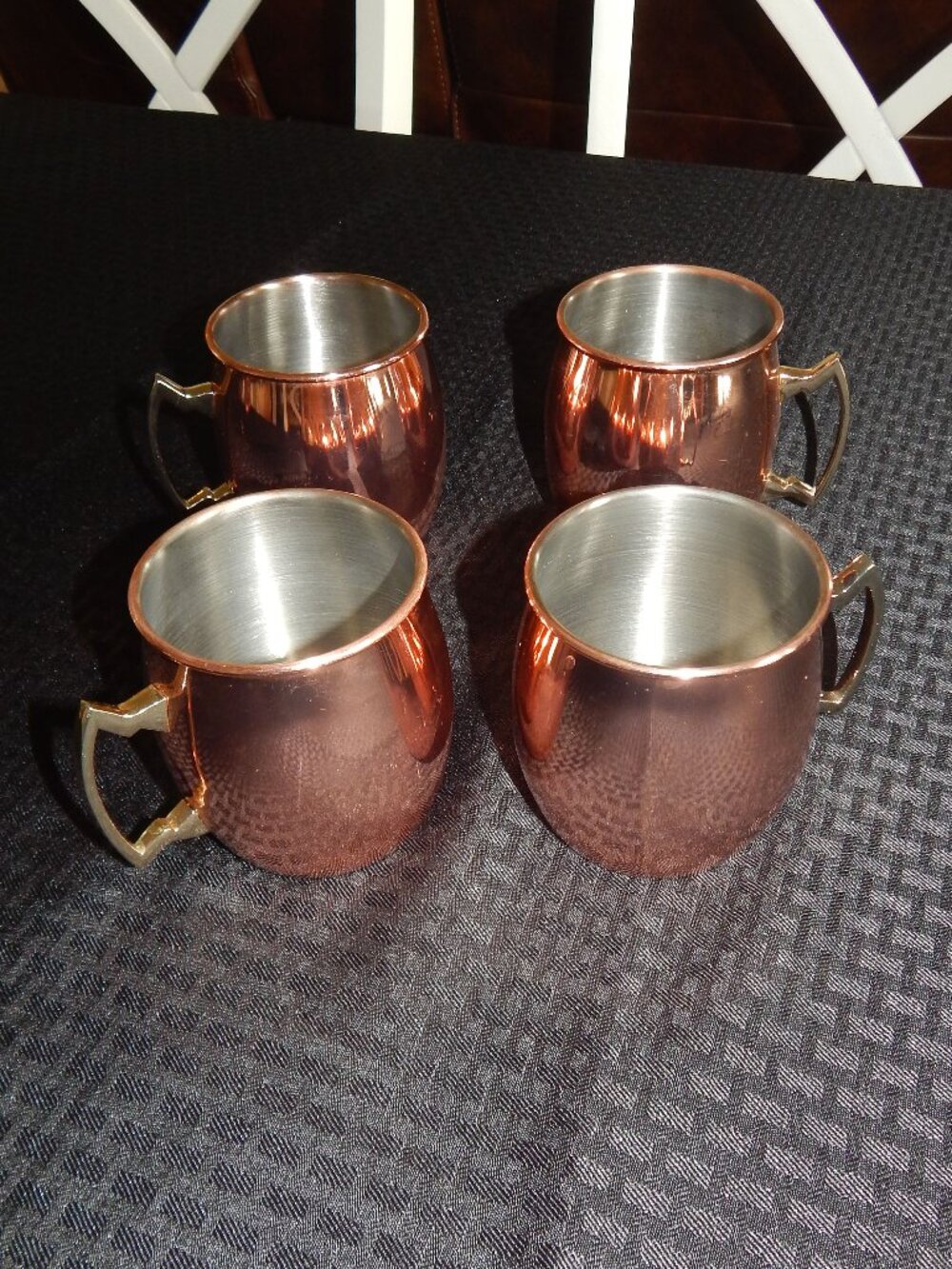 LOT Bar Set of 4 ECO ONE by SILVER ONE INT’L Copper Moscow Mule Mugs Drink Cups